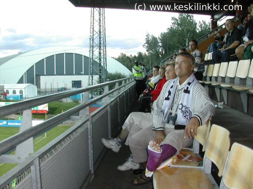 Tosi fani AC Allianssi - FC Haka-ottelussa 21.8.2005