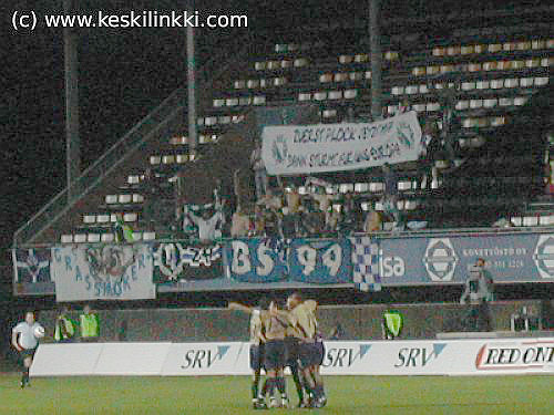 Grasshopperin pelaajat juhlivat