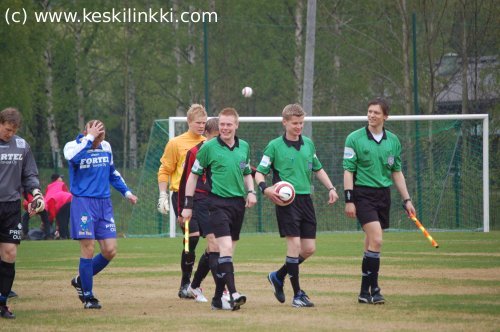 Tuomarit Toni Pohjoism&auml;ki, Jukka Honkanen, Sami Nyk&auml;nen