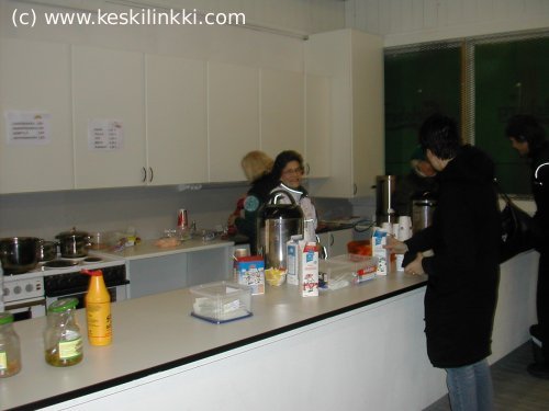 Ravintolassa ennen ottelua