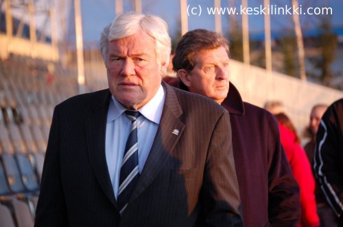 Pekka H&auml;m&auml;l&auml;inen ja Roy Hodgson